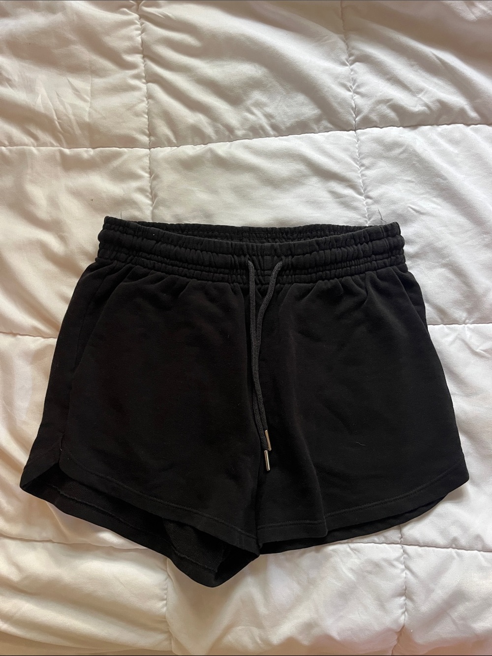 H&M Black Women's Athletic Drawstring Shorts